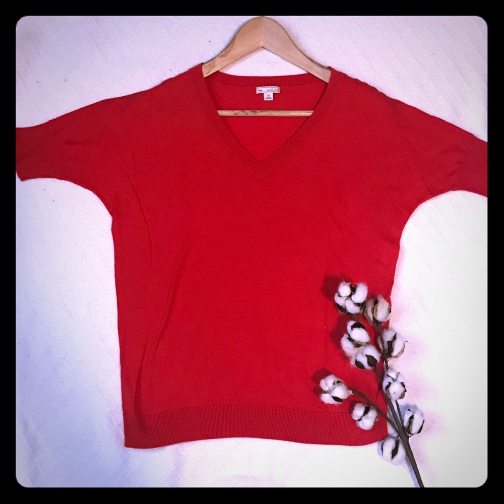 GAP cotton sweater red